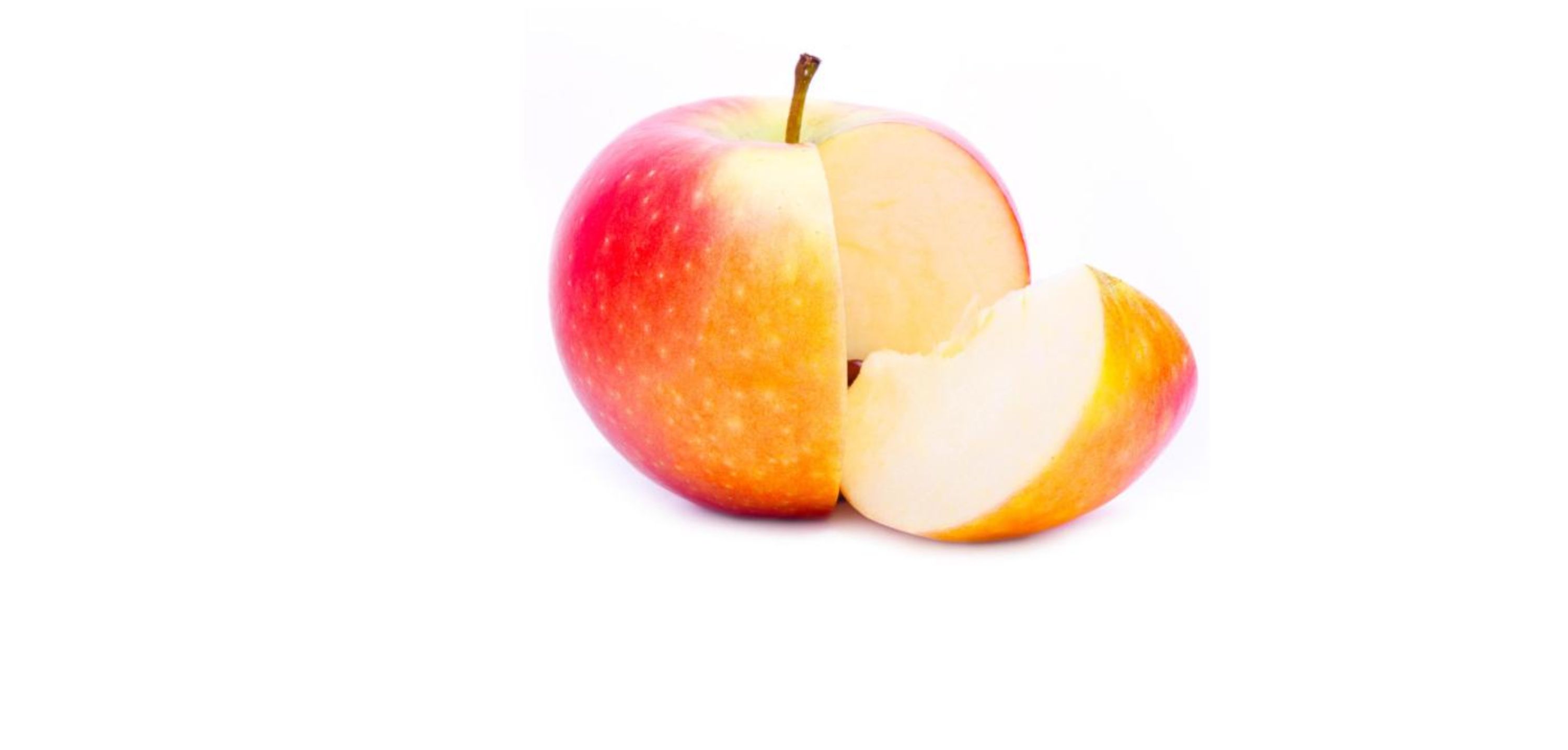Apfel mit Schnitz