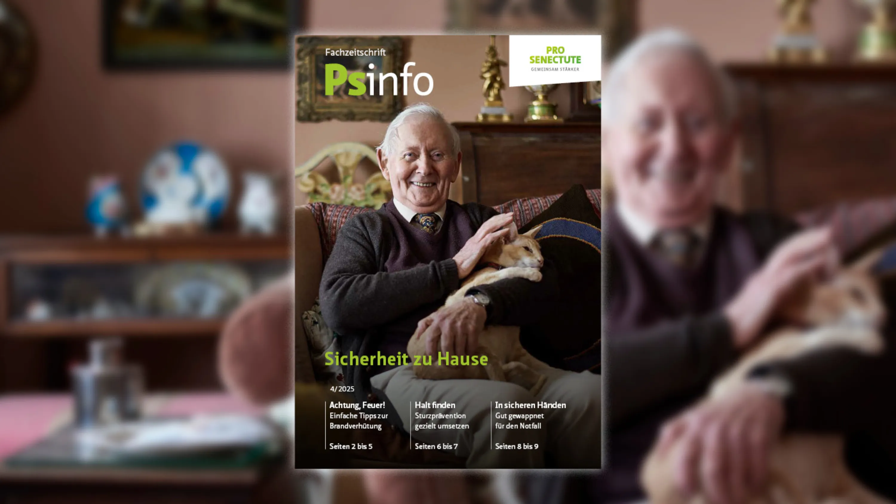 Titelblatt Psinfo: Sicherheit zu Hause