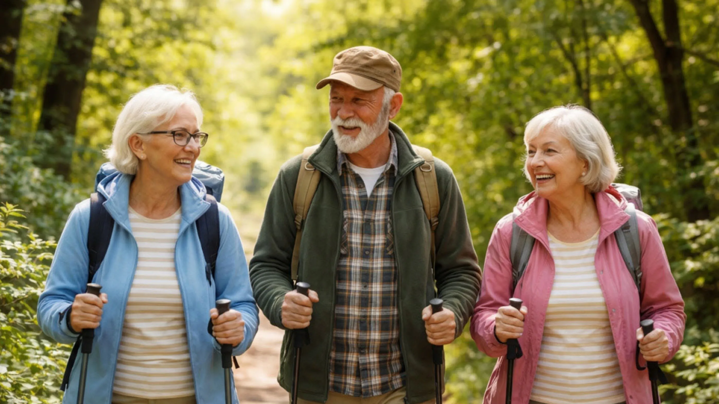 Eine entspannte Senioin geniesst ihre Pensionierung 