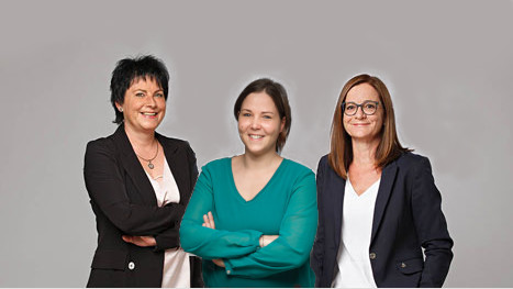 drei Mitarbeiterinnen von Pro Senectute Thurgau