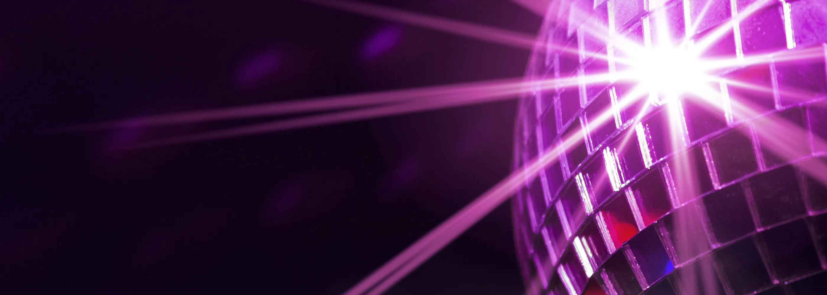 violette Discokugel